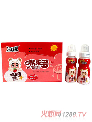 滋特美嘴樂(lè )多兒童乳酸菌乳飲料 成長(cháng)型草莓味20瓶裝 紅色