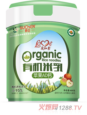 素臣愛(ài)加素有機米乳－蘋(píng)果AD鈣