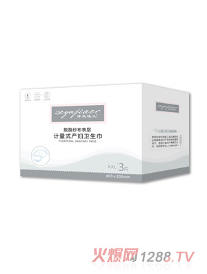 澤玉佳兒計量式產(chǎn)婦衛生巾XXL3片
