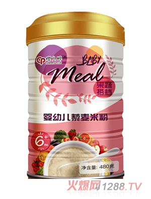 樱之粹婴幼儿藜麦米粉听装果蔬搭档