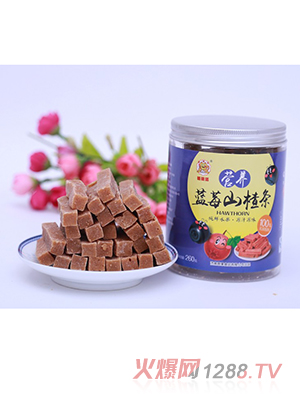 糖糖猫蓝莓山楂条260g罐装