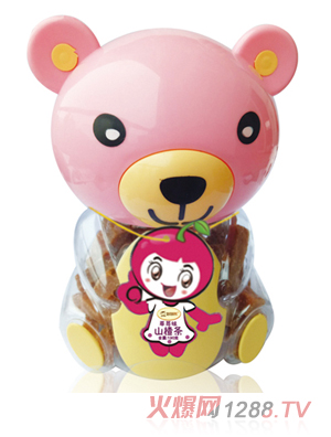 智慧熊山楂条粉色小熊