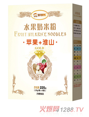 智慧熊水果奶米粉 蘋(píng)果+淮山 盒裝