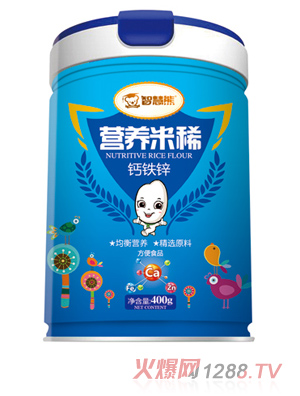 智慧熊營(yíng)養米稀 鈣鐵鋅 聽(tīng)裝
