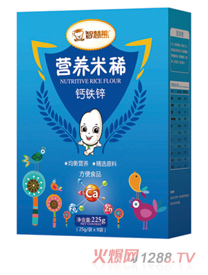 智慧熊營(yíng)養米稀 鈣鐵鋅 盒裝