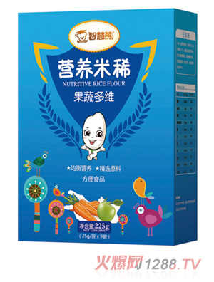 智慧熊營(yíng)養米稀 果蔬多維 盒裝