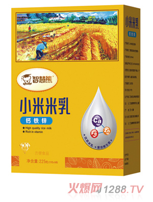 智慧熊小米米乳 鈣鐵鋅 盒裝