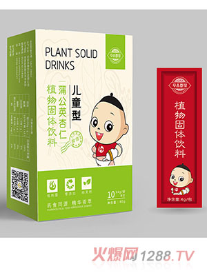 草本郡泉蒲公英杏仁植物固體飲料