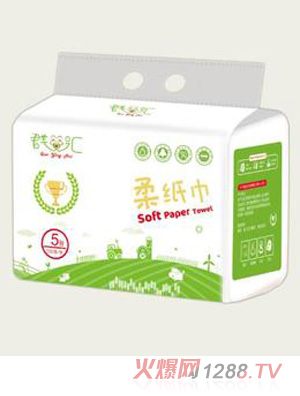 群嬰匯乳霜超柔紙巾