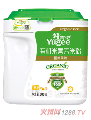 育记有机米营养米粉-蛋黄果蔬500克