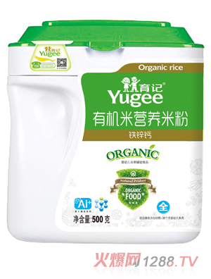 育记有机米营养米粉-铁锌钙500克