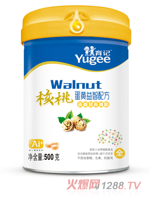育记贡米营养米粉-核桃蛋黄益智配方桶装