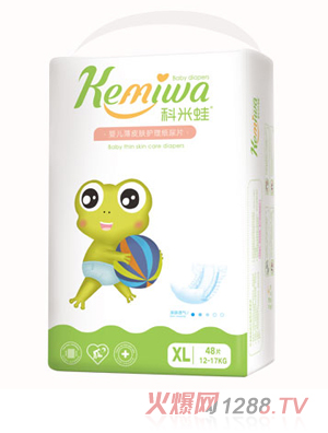科米蛙婴儿薄皮肤护理纸尿片XL