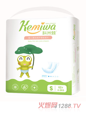 科米蛙婴儿薄皮肤护理纸尿片S