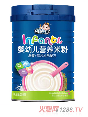 樱桃王子婴幼儿营养米粉 燕麦+混合水果配方