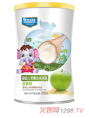 慧恩嬰幼兒蘋(píng)果小米米乳（鈣鐵鋅）
