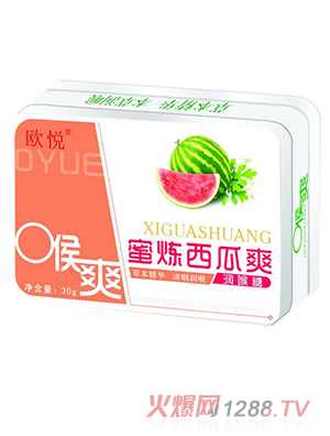 歐悅蜜煉西瓜爽潤喉糖
