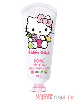 Hello Kitty初酷植物萃取滋养护手霜