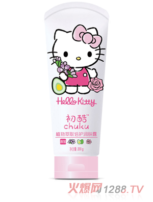 Hello Kitty初酷植物萃取倍护润肤露 200g