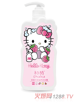 Hello Kitty初酷草莓牛奶滋养洗发露 400ml
