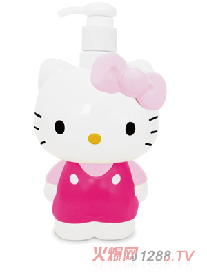 Hello Kitty初酷植物萃取净爽洗发沐浴露