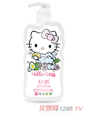 Hello Kitty初酷植物萃取爽肤沐浴露 400ml