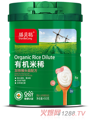 膳贝聪有机米稀（加铁猴头菇配方）450听