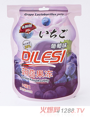迪乐斯230g乳酸菌蒟蒻果冻 葡萄味