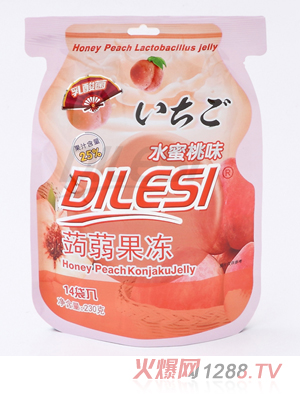 迪乐斯230g乳酸菌蒟蒻果冻 水蜜桃味