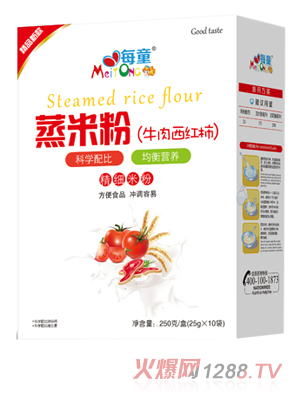 每童蒸米粉（牛肉西红柿）盒装