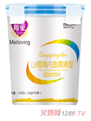 每愛(ài)山楂雞內金清清寶 樂(lè )扣桶裝