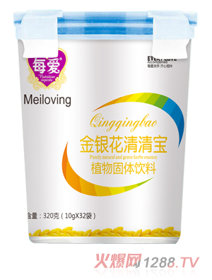 每愛(ài)金銀花清清寶 樂(lè )扣桶裝