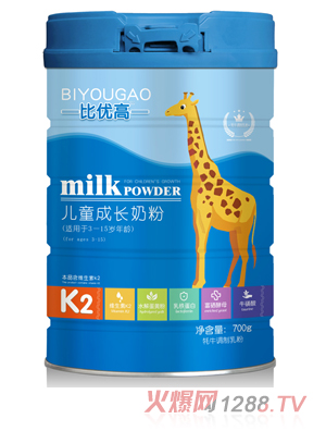 比优高儿童成长奶粉