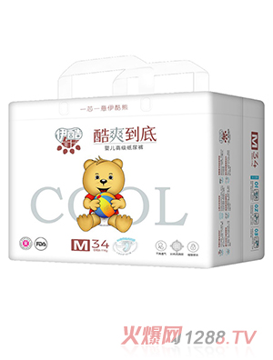 伊酷熊嬰兒高級紙尿褲M(mǎn)34