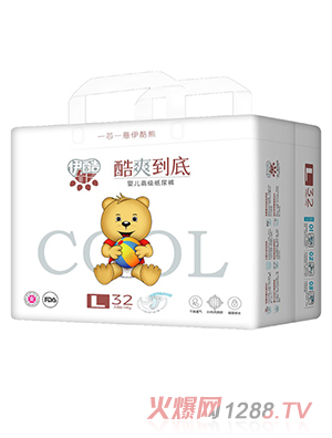 伊酷熊嬰兒高級紙尿褲L32