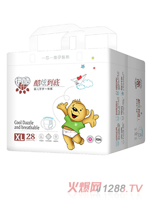 伊酷熊嬰兒學(xué)步一體褲XL28