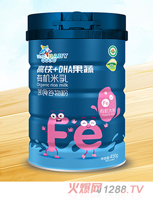 環(huán)球寶貝有機米乳 高鐵+DHA果蔬
