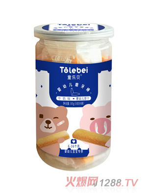童乐贝磨牙棒瓶装牛奶味