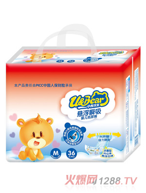 小熊優(yōu)恩懸浮瞬吸嬰兒紙尿褲M(mǎn)36