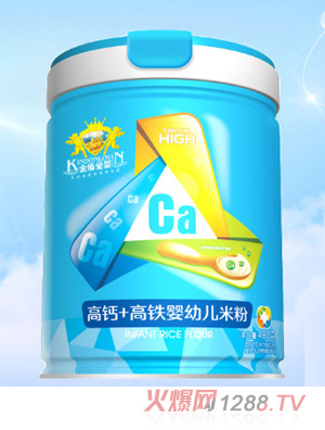 金盾愛(ài)嬰高鈣+高鐵嬰幼兒米粉