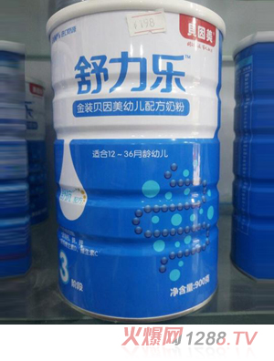 贝因美舒力乐金装幼儿配方奶粉