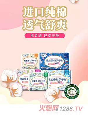 苏菲露比棉柔感轻享呼吸卫生巾