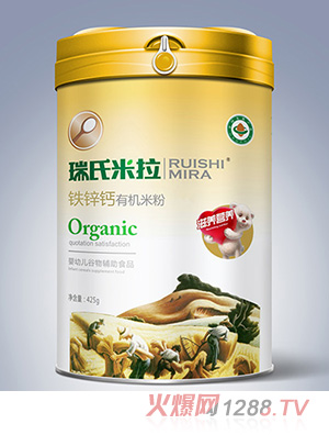 瑞氏米拉鐵鋅鈣有機米粉425g