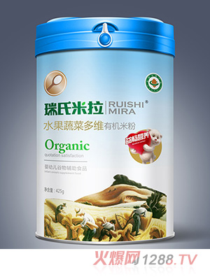 瑞氏米拉水果蔬菜多维有机米粉425g