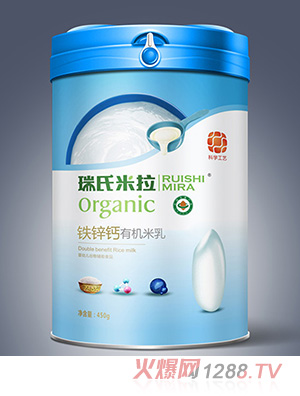 瑞氏米拉铁锌钙有机米乳450g