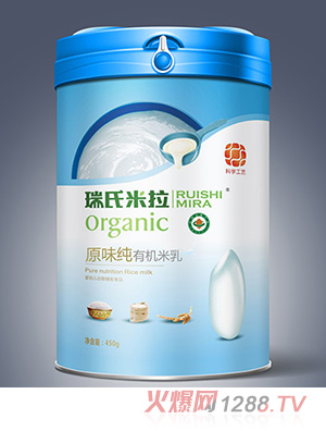 瑞氏米拉原味纯有机米乳450g