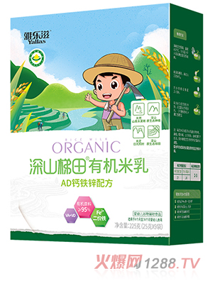 雅樂(lè )滋深山梯田有機米乳 AD鈣鐵鋅配方 盒裝