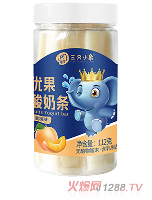 多可三只小象優(yōu)果酸奶條 黃桃味