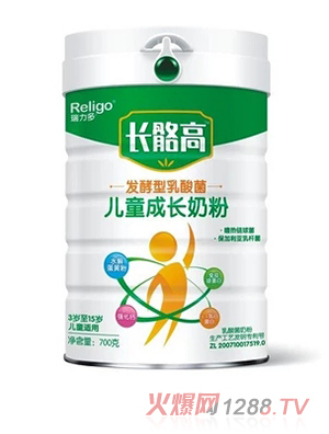 長(cháng)骼高發(fā)酵型乳酸菌兒童成長(cháng)奶粉