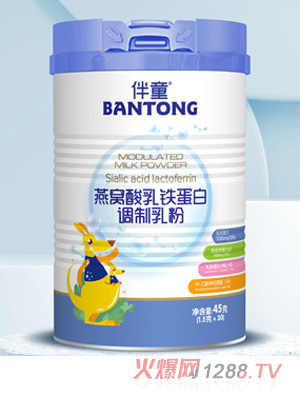 伴童燕窩酸乳鐵蛋白調制乳粉